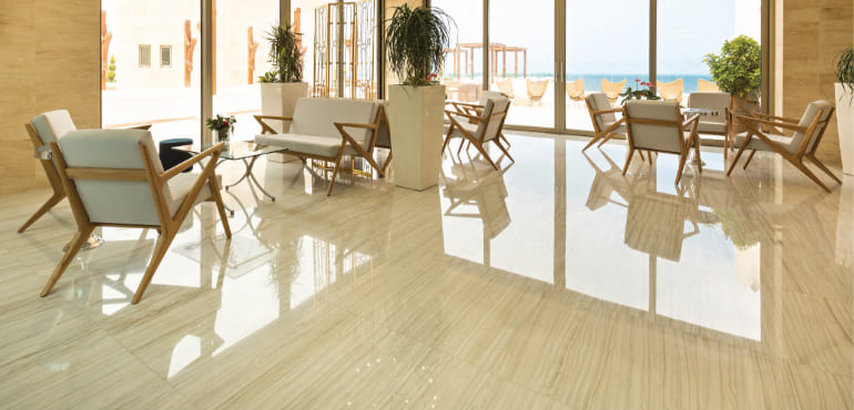 Marble Floors Polished in Duquesa